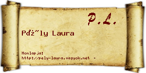 Pély Laura névjegykártya